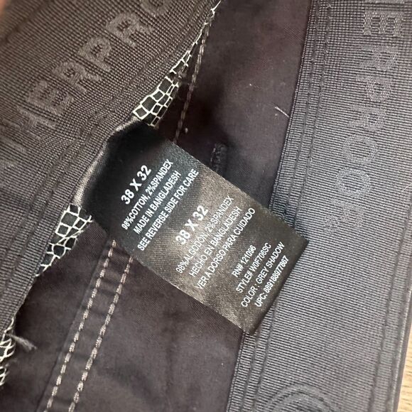 Weatherproof Men’s Pants 38x32 Light Black Grey Shadow Stretch Casual - Picture 6 of 7